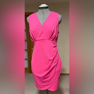 Anrabess Elegant Pink Sleeveless Dress